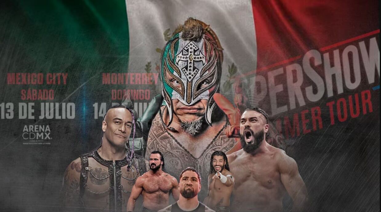 Tras el inesperado anuncio en la Arena Monterrey, WWE llevará a cabo un House Show en Monterrey  y CDMX. (Ilustración: Jovani Pérez)