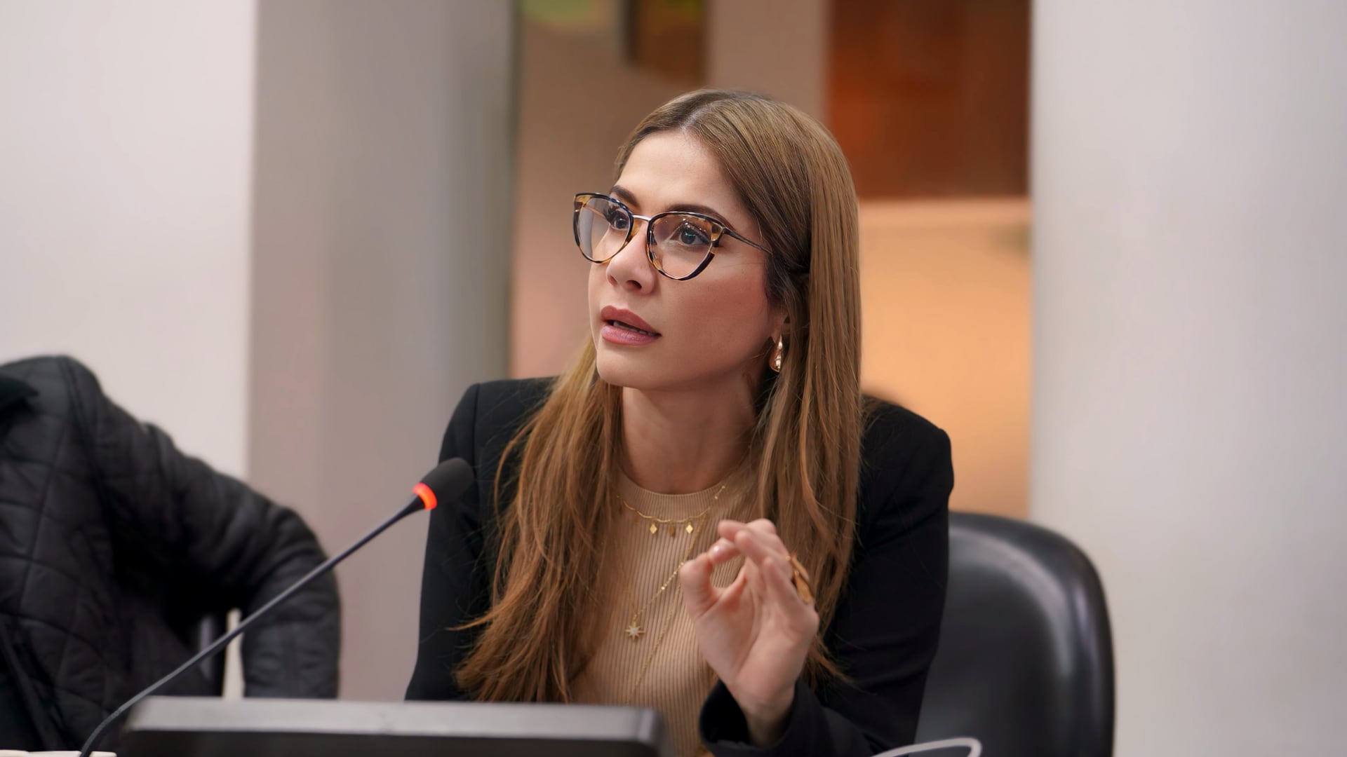 Catherine Juvinao destacó la importancia de recurrir al sistema de justicia para resolver conflictos y reparar los daños causados por la difamación política - crédito Germán Forero