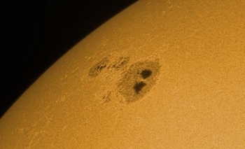 Las manchas solares son áreas