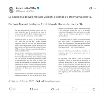 Con esta publicación, el expresidente