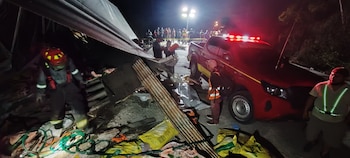 El accidente ocurrió mientras las víctimas realizaban labores de mantenimiento en la carretera. (FOTO: El Heraldo)