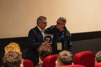 Jorge Vignale destacó el legado del cineasta y la dedicación constante que aplicó en cada uno de sus proyectos (Foto: FIC.UBA)
