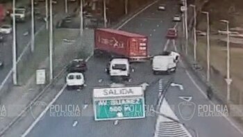 Impactante accidente en la autopista