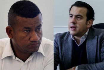 El ministro Rodrigo Lara cuestionó al gobernador Luis Alfonso Escobar por criticar declaraciones de Abelardo de la Espriella - crédito Diego Pineda/Colprensa y Colprensa