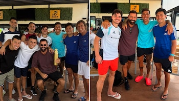 El encuentro de cuatro futbolistas de la selección argentina en Ibiza en medio del mercado de pases europeo
