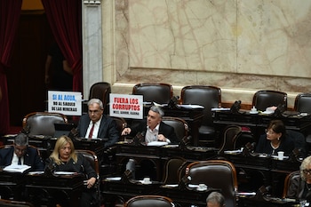 Sesión en diputados por la reforma de la Ley de Glaciares