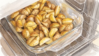 El truco para que las papas al horno queden doradas, crocantes y no se peguen