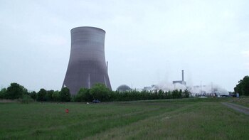 La planta nuclear instantes antes