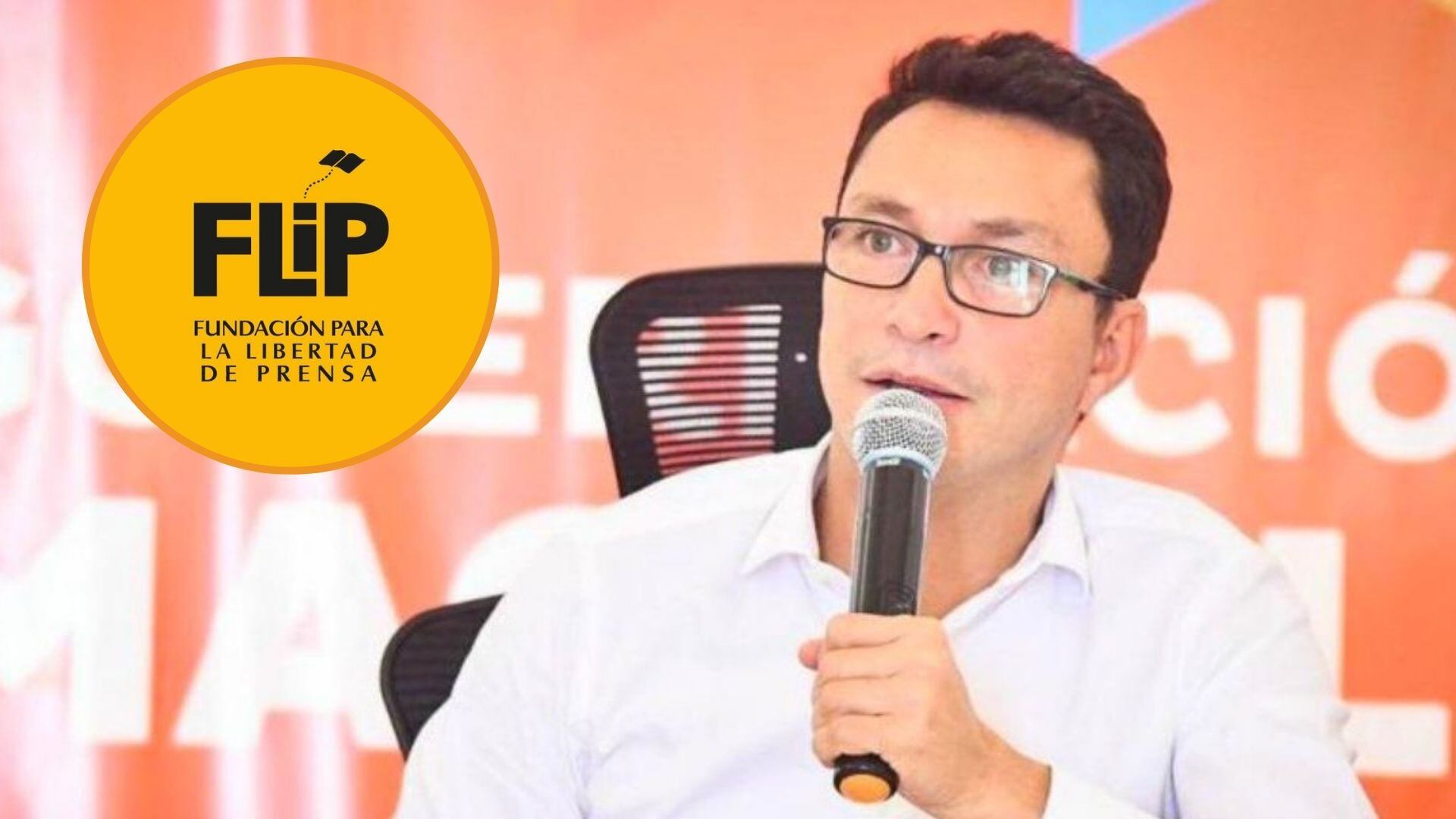 La Flip advirtió que los señalamientos y anuncios de acciones legales de Carlos Caicedo y Rafael Martínez buscan deslegitimar la labor periodística - crédito Montaje Infobae