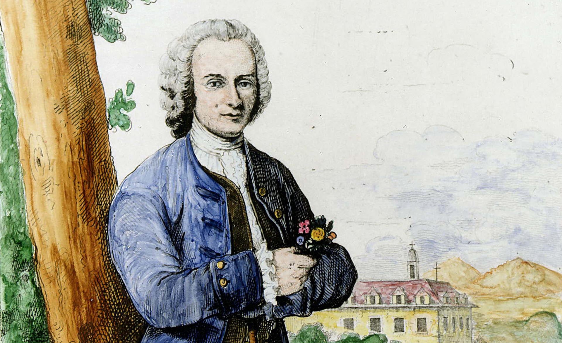 El filósofo Jean-Jacques Rousseau
