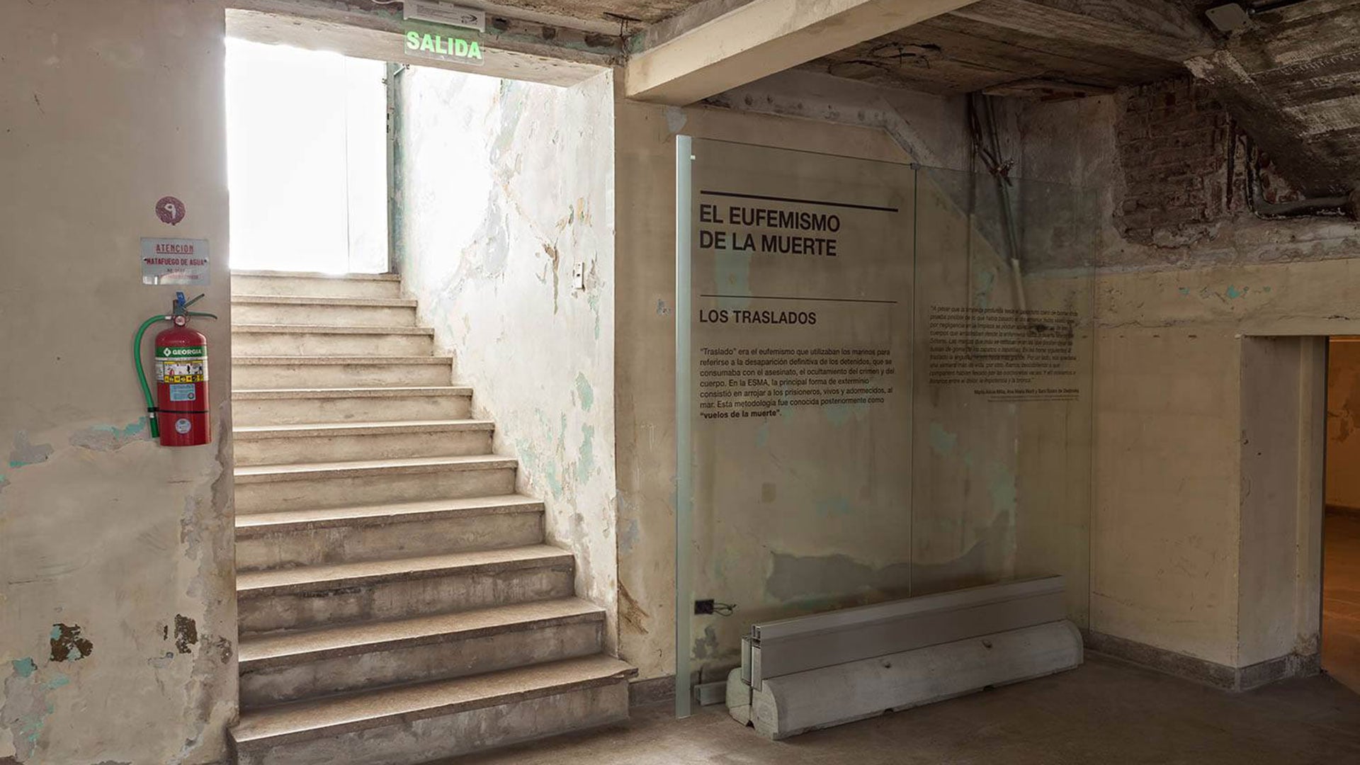 La ESMA fue adaptada para la visita de la Comisión Interamericana de Derechos Humanos durante la dictadura. Era una forma de borrar los crímenes que allí se cometían de forma sistemática