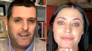 Martín Virasoro, con Pamela David: