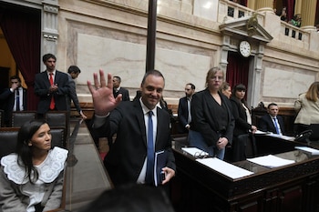 Manuel Adorni en el Congreso