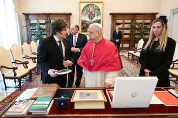 El encuentro de Javier Miei con el Papa León XIV