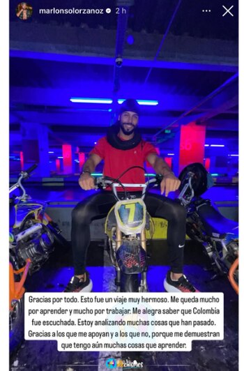 Marlon agradeció a sus seguidores
