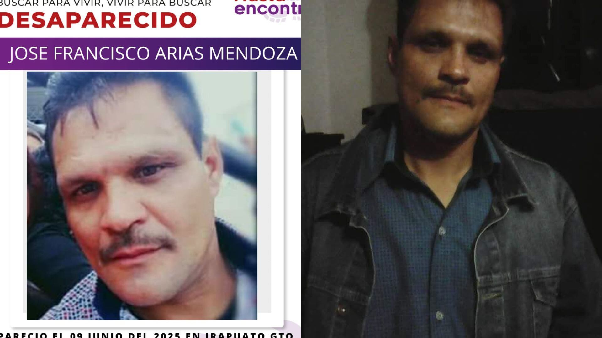 José Francisco Arias Mendoza, el quinto buscador desaparecido en Guanajuato. (X/@plataformagto)