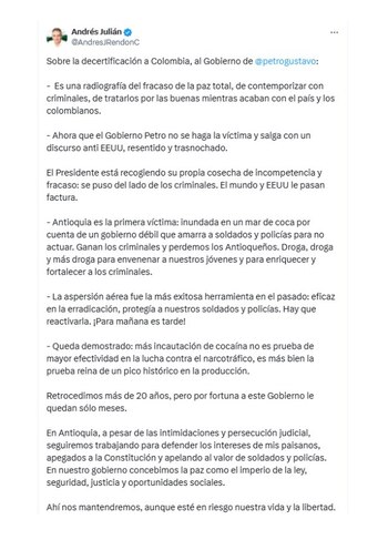 Con este mensaje, el gobernador