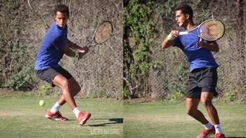 La primera raqueta peruana inició