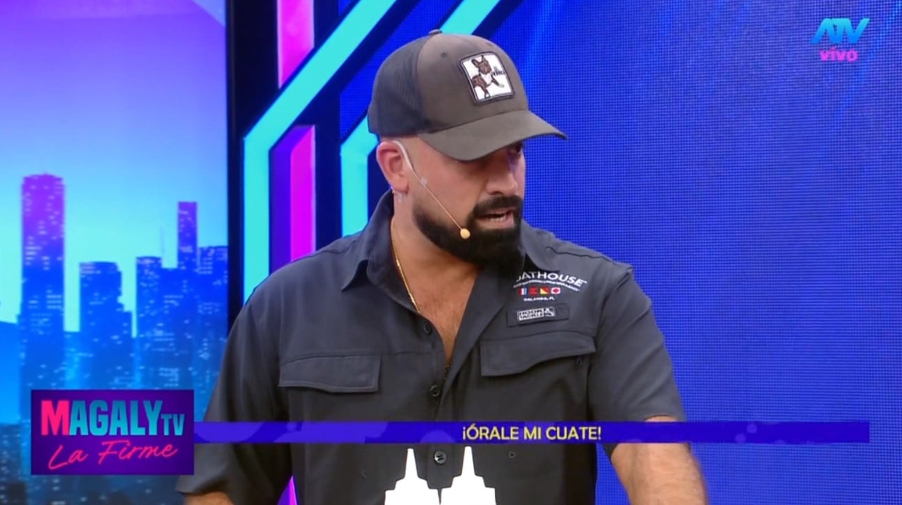 Tensión en vivo: Brian Rullán se defiende de comentarios sobre su trabajo y su separación de Laura Spoya. Infobae Perú / Captura TV - Magaly TV La Firme