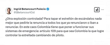 La excandidata presidencial sugiere que