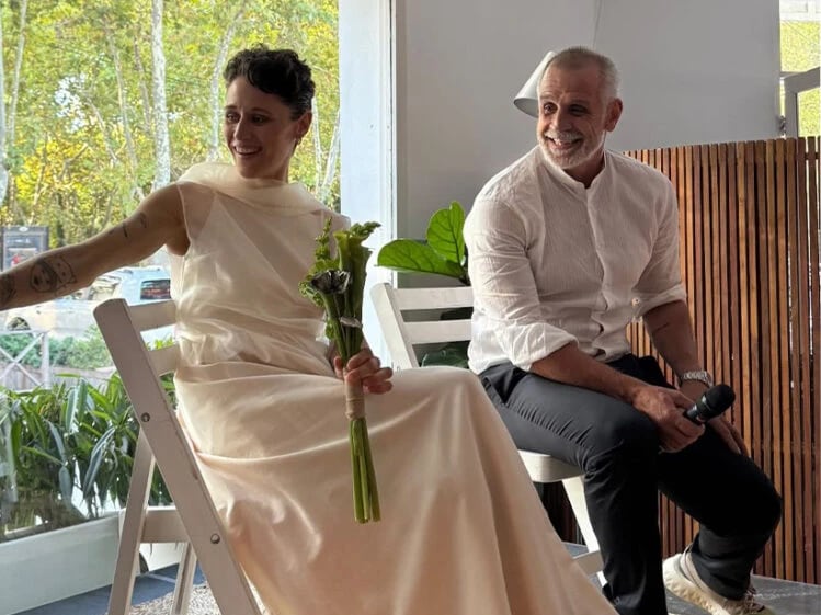 Christian Peterson se casó con Sofía Zelaschi el pasado 18 de abril en una ceremonia íntima