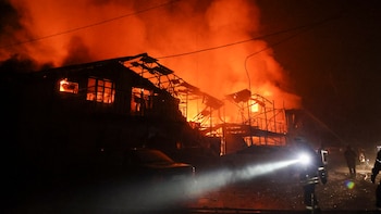 Un ataque ruso con drones