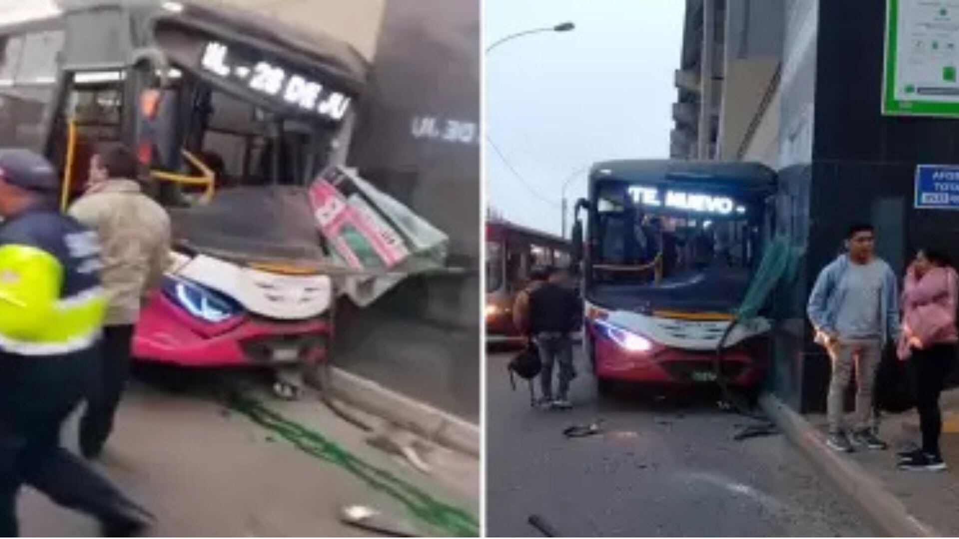 Custer chocó contra estación de la Línea 1 del Metro de Lima: nueve pasajeros resultaron heridos