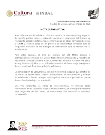 Cultura e INBAL emiten una