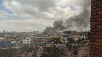 Incendio en Bogotá fue captado