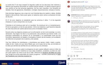 Fajardo compartió el comunicado a través de sus redes sociales la mañana del viernes 19 de junio de 2026 - crédito @sergiofajardovalderrama/IG