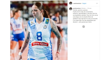 Sandra Ostos se despidió de