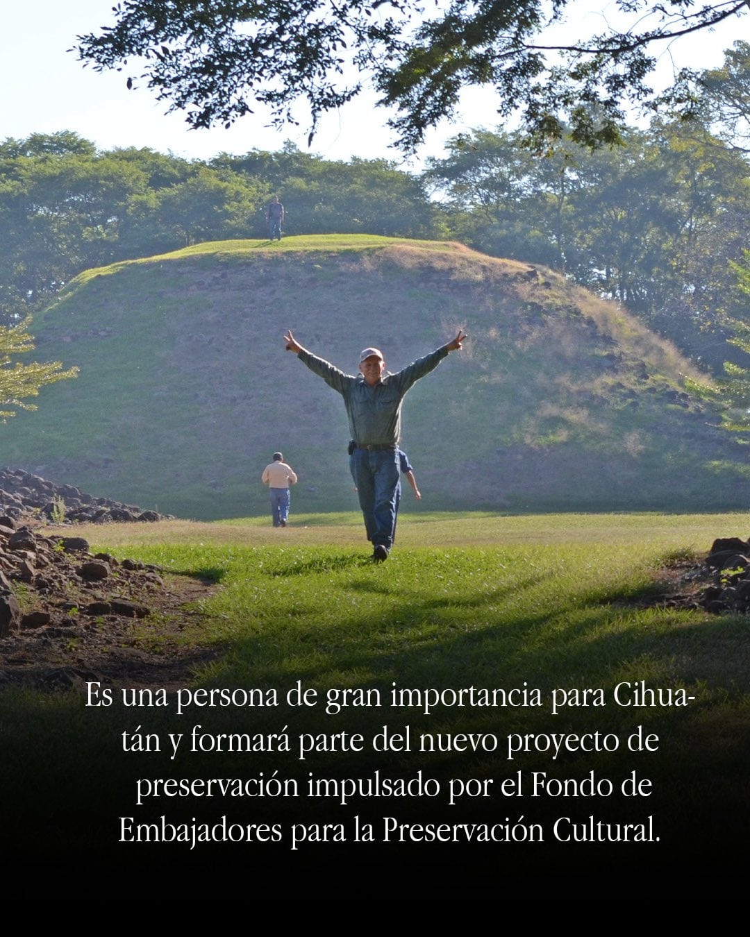 El Ministerio de Cultura y el Fondo de los Embajadores para la Preservación Cultural incorporarán el conocimiento de campo de Pastor Gálvez. (Foto cortesía Embajada de EE.UU. )
