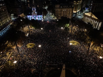 Indio Solari - Plaza de Mayo - Drone