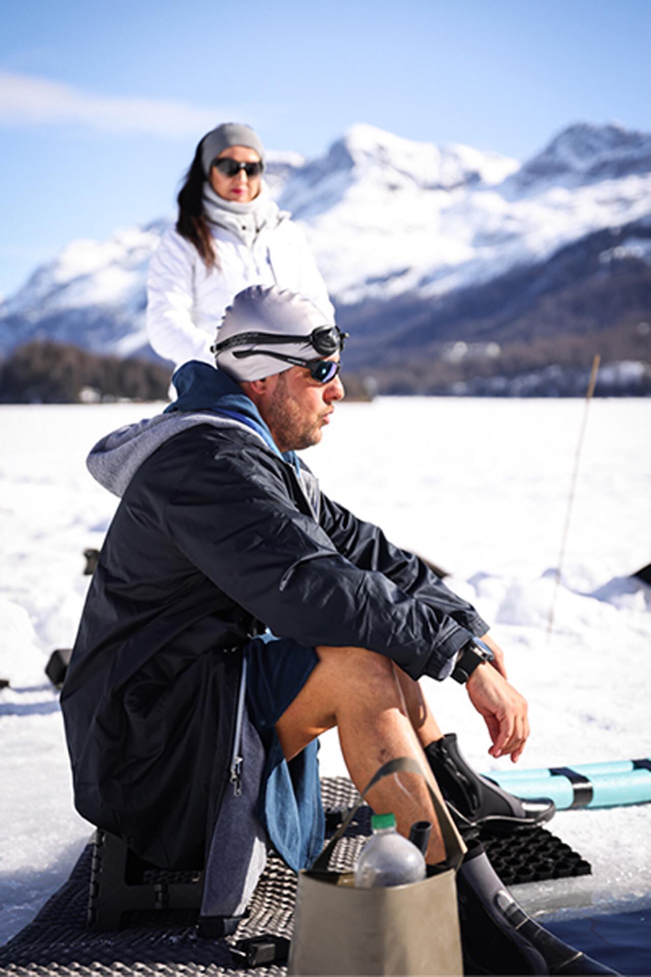 La hazaña de Bruderer, avalada por Guinness World Records, se realizó en apnea, sin aletas ni traje de buceo (Crédito: Guinness World Records)