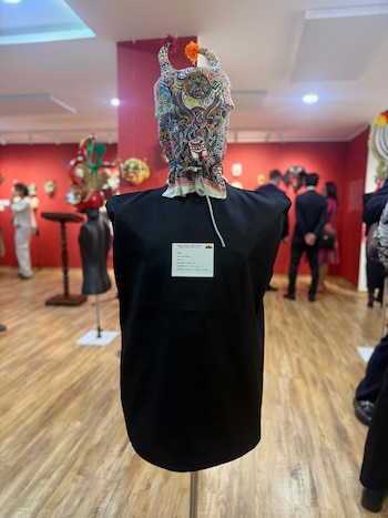 Una máscara de Saraguro utilizada en el Kapak Raymi. (Foto: Yalilé Loaiza)
