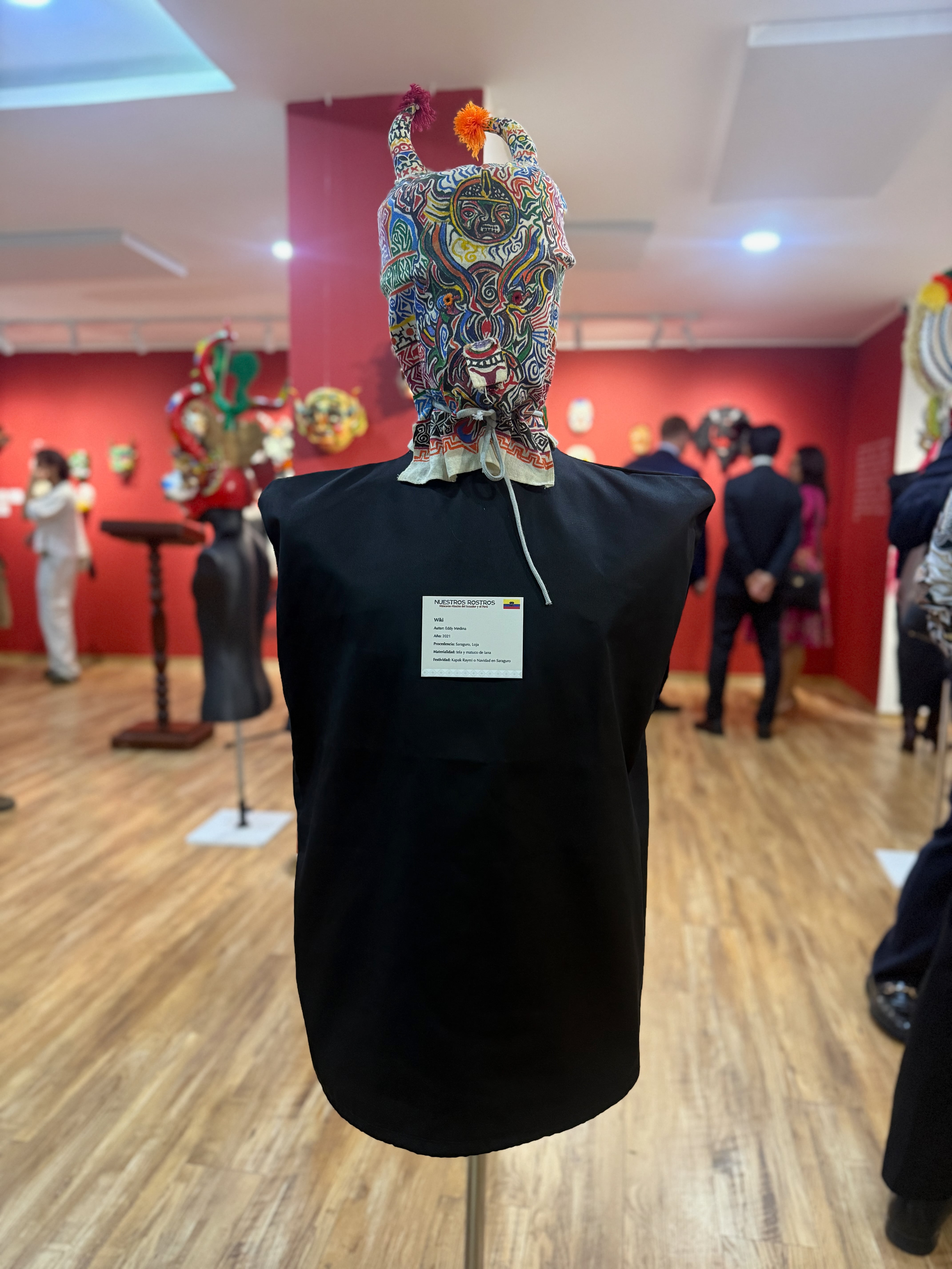 Una máscara de Saraguro utilizada en el Kapak Raymi (Foto: Yalilé Loaiza)