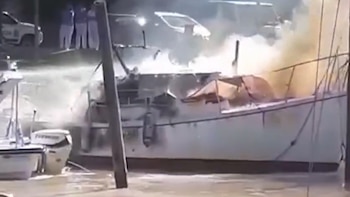 Video: explotó y se incendió