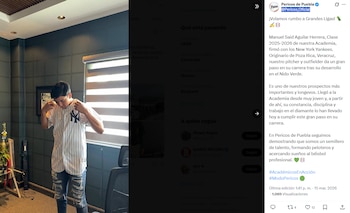 Manuel Said Aguilar Herrera firma con los Yankees de Nueva York y marca un avance clave para el beisbol mexicano en el plano internacional. (X/ @Pericos_Oficial)