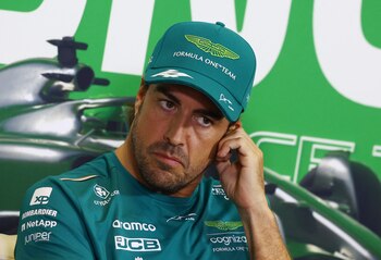 Fernando Alonso durante la rueda de prensa previa al GP de Hungría (REUTERS).