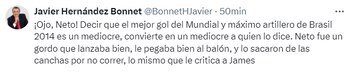 Javier Hernández Bonnet arremetió contra
