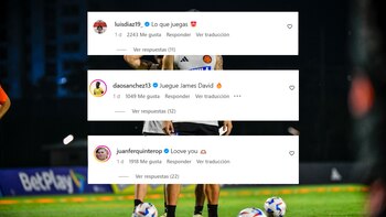 Comentarios a James Rodríguez en su última publicación sobre el partido con la selección Colombia vs. Estados Unidos - crédito Federación Colombiana de Fútbol