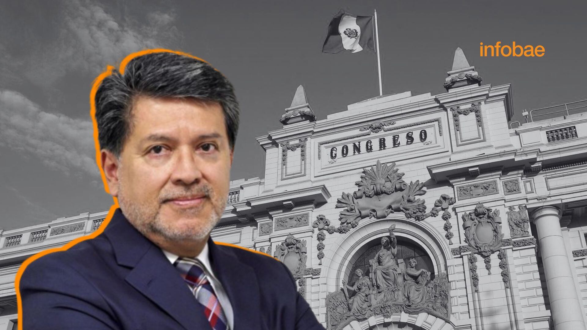 Enrique Fernández, director de la unidad ejecutora del Congreso para implementar la bicameralidad, cuestionado por los altos montos gastados. | Fotocomposición: Infobae Perú (Camila Calderón)