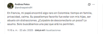 Andrea Petro explicó por qué