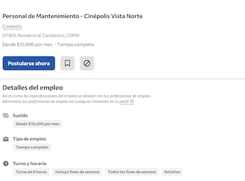 Actualmente hay publicadas algunas vacantes