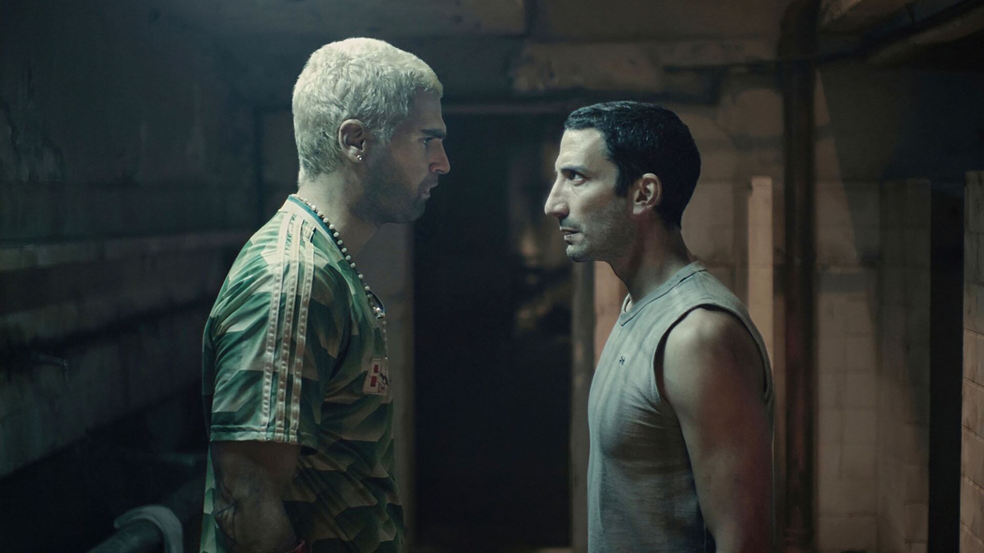 Nicolás Furtado como Diosito y Juan Minujín como Pastor en la cuarta temporada de El Marginal (Netflix)