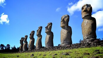 Los Moai, estructuras (o estatuas)