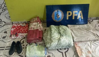 Elemento secuestrados en el allanamiento