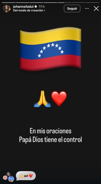 Johanna Fadul compartió mensaje de fe y esperanza tras terremoto en Venezuela - crédito johannafadul/Instagram