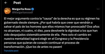 Margarita Rosa de Francisco se