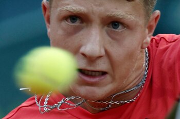 El joven tenista español Martín